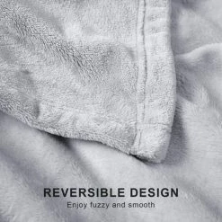 HIASDFLS Couverture Cosy Gris 150X200 Cm Couverture Couverture Polaire Extra Douce Et Chaude Couverture De Canapé / Couverture De Canapé Couverture Moelleuse Couverture De Lit En Microfibre Couvre-Lit -Plaid et couverture Soldes 42478859 4