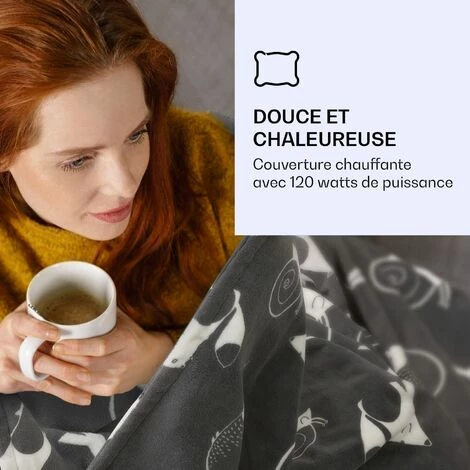 Klarstein Dr. Watson XXL Couverture électrique 3 Niveaux De Puissance Lavable 200 X 180cm Coral Fleece 4 Klarstein Dr. Watson XXL Couverture électrique 3 Niveaux De Puissance Lavable 200 X 180cm Coral Fleece – Image 2