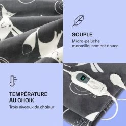 Klarstein Dr. Watson XXL Couverture électrique 3 Niveaux De Puissance Lavable 200 X 180cm Coral Fleece 9 Klarstein Dr. Watson XXL Couverture électrique 3 Niveaux De Puissance Lavable 200 X 180cm Coral Fleece -Plaid et couverture Soldes 42495197 3