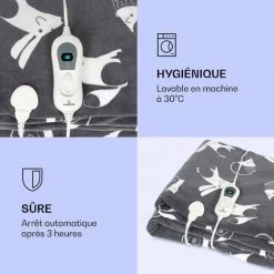 Klarstein Dr. Watson XXL Couverture électrique 3 Niveaux De Puissance Lavable 200 X 180cm Coral Fleece 10 Klarstein Dr. Watson XXL Couverture électrique 3 Niveaux De Puissance Lavable 200 X 180cm Coral Fleece -Plaid et couverture Soldes 42495197 4