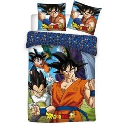 AYMAX Parure De Lit Réversible Dragon Ball Z - 140 Cm X 200 Cm - Multicolor