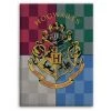 AYMAX Plaid Polaire Harry Potter Blason De Poudlard Hogwarts - 100x140 Cm - Multicolor -Plaid et couverture Soldes 42501929 1