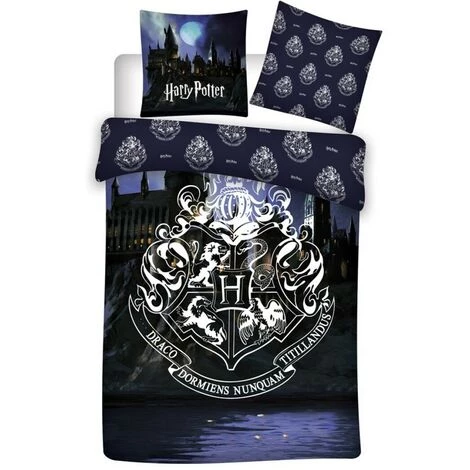 AYMAX Parure De Lit Réversible Harry Potter Blason Et Château De Poudlard - 140 Cm X 200 Cm - Multicolor 3 AYMAX Parure De Lit Réversible Harry Potter Blason Et Château De Poudlard - 140 Cm X 200 Cm - Multicolor