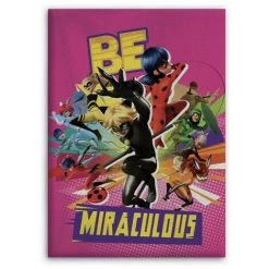 AYMAX Plaid Polaire Miraculous "Be Miraculous" Soi Miraculous - 100x140 Cm - Multicolor
