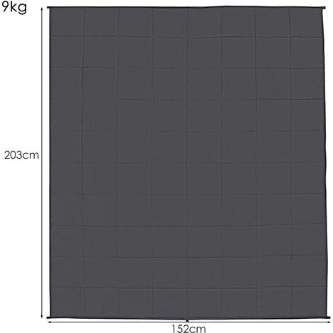 Goplus Couverture Pondérée Avec Housse Amovible, Surface Douce En Tissu De Coton, Remplissage De Coton Et Perles De Verre, Aide Au Sommeil Naturelle, Bleu Foncé (203 X 152 Cm, 9) 7 Goplus Couverture Pondérée Avec Housse Amovible, Surface Douce En Tissu De Coton, Remplissage De Coton Et Perles De Verre, Aide Au Sommeil Naturelle, Bleu Foncé (203 X 152 Cm, 9) – Image 5