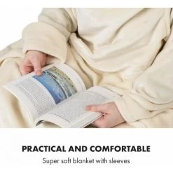 Klarstein Slanket Couverture électrique Avec Manches 120 W 155x180cm Polaire -Plaid et couverture Soldes 42753341 3