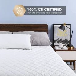 BAMNY Chauffe Matelasn électrique 187X90cm, Matelas étanche, Surmatelas Chauffant 1 Place, 3 Niveaux De Température, Protection Contre La Surchauffe, Arrêt Automatique, Lavable En Machine, Blanc 11 BAMNY Chauffe Matelasn électrique 187X90cm, Matelas étanche, Surmatelas Chauffant 1 Place, 3 Niveaux De Température, Protection Contre La Surchauffe, Arrêt Automatique, Lavable En Machine, Blanc -Plaid et couverture Soldes 42925370 5