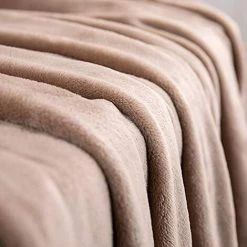 BARES Couverture En Flanelle Avec Couverture Douce à Franges à Pompons Pour Lit, Canapé, Toutes Saisons (51,2 X 59 Pouces, -Plaid et couverture Soldes 42946137 4