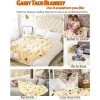 BARES Burrito Couverture 150cm Double Face Tortilla, Géant Ronde Nouveauté Taco Wrap Plaids Chauds Doux Confort Flanel Réaliste Nourriture En Peluche Serviette Cadeaux Créatifs Pour Famille
