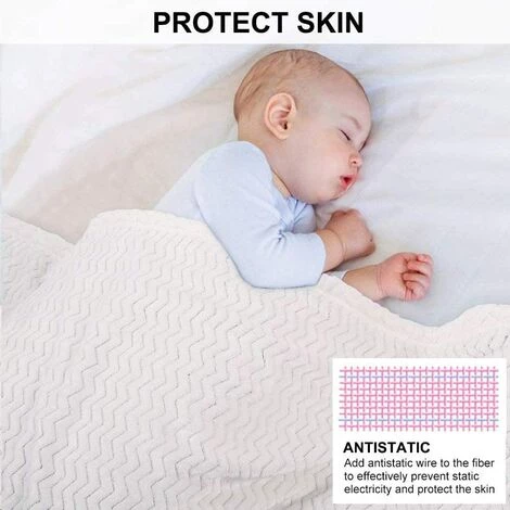 BARES Couverture Plaid Canape 150x200cm Gris, 460 GSM Couverture En Flanelle épaisse Double Couche Douce Et Confortable - Couverture Lit, Housse De Canapé, Couvre -Facile à Entretenir 7 BARES Couverture Plaid Canape 150x200cm Gris, 460 GSM Couverture En Flanelle épaisse Double Couche Douce Et Confortable - Couverture Lit, Housse De Canapé, Couvre -Facile à Entretenir – Image 5