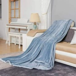 BARES Couverture Plaid Canape 150 X 200 Cm Gris Clair + Gris, 460 GSM Couverture En Flanelle épaisse Double Couche Douce Et Confortable - Couverture Lit, Housse De Canapé, Couvre -Facile à Entretenir 11 BARES Couverture Plaid Canape 150 X 200 Cm Gris Clair + Gris, 460 GSM Couverture En Flanelle épaisse Double Couche Douce Et Confortable - Couverture Lit, Housse De Canapé, Couvre -Facile à Entretenir -Plaid et couverture Soldes 42948395 5