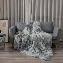BARES Couverture, Couverture En Fausse Fourrure Moelleuse 160x200cm, Plaid Polaire Gris, Couvre Lit, Plaid Doux, Couverture Canape 10 BARES Couverture, Couverture En Fausse Fourrure Moelleuse 160x200cm, Plaid Polaire Gris, Couvre Lit, Plaid Doux, Couverture Canape -Plaid et couverture Soldes 42948626 4