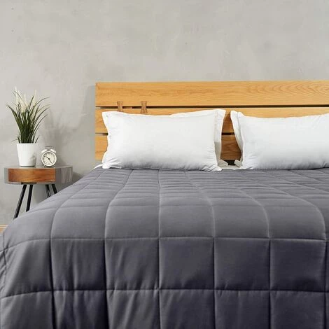 BRIDAY Couverture Lestée Adulte Queen Size 18lbs 60''x80'' Matériau 100% Coton Naturel Certifié (respirant Et Doux) Avec Couverture Lestée En Perles De Verre 7 BRIDAY Couverture Lestée Adulte Queen Size 18lbs 60''x80'' Matériau 100% Coton Naturel Certifié (respirant Et Doux) Avec Couverture Lestée En Perles De Verre – Image 5