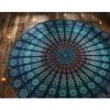 BRIDAY Tapisserie Ronde - Hippie Boho Home Decor Nappe En Coton Pique-nique Camping Beach Throw Roundie Serviette - Bleu - 72 Pouces -Plaid et couverture Soldes 43149395 1