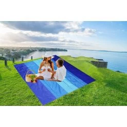 BRIDAY Couverture De Plage, Tapis De Plage Résistant Au Sable 79 "X 83" Pour 4-7 Adultes Tapis De Pique-nique Extérieur Imperméable à Séchage Rapide Pour Voyage, Camping, Randonnée 10 BRIDAY Couverture De Plage, Tapis De Plage Résistant Au Sable 79 "X 83" Pour 4-7 Adultes Tapis De Pique-nique Extérieur Imperméable à Séchage Rapide Pour Voyage, Camping, Randonnée -Plaid et couverture Soldes 43150599 4