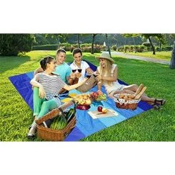 BRIDAY Couverture De Plage, Tapis De Plage Résistant Au Sable 79 "X 83" Pour 4-7 Adultes Tapis De Pique-nique Extérieur Imperméable à Séchage Rapide Pour Voyage, Camping, Randonnée 11 BRIDAY Couverture De Plage, Tapis De Plage Résistant Au Sable 79 "X 83" Pour 4-7 Adultes Tapis De Pique-nique Extérieur Imperméable à Séchage Rapide Pour Voyage, Camping, Randonnée -Plaid et couverture Soldes 43150599 5