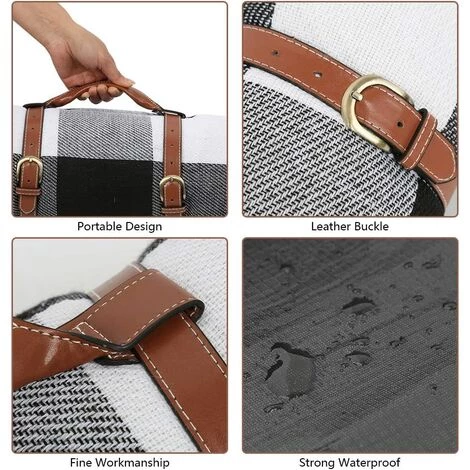 BRIDAY Picknickdecke Groß Decke 200 * 200CM Wasserdicht Ultraleicht Campingdecke, Stranddecke Mit Tragegriff Gürtel Für Picknick Camping Park Festivals 6 BRIDAY Picknickdecke Groß Decke 200 * 200CM Wasserdicht Ultraleicht Campingdecke, Stranddecke Mit Tragegriff Gürtel Für Picknick Camping Park Festivals – Image 4