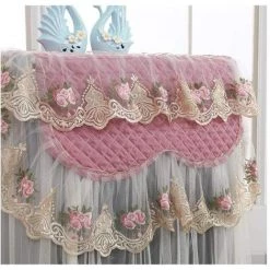 BRIDAY Couverture De Machine à Laver à Tambour Couverture Anti-poussière Pour Couverture De Machine à Laver Dentelle Turbo Tambour Nouvelle Couverture De Protection Solaire De Machine à Laver -Plaid et couverture Soldes 43155561 3