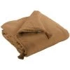 L'EFFET PAPILLON Bout De Lit Double Gaze De Coton Luxe 90 X 200 Cm Gaia Camel - Marron -Plaid et couverture Soldes 43415875 1