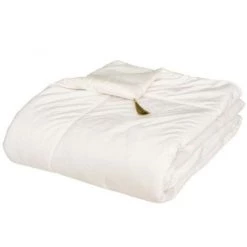 Drap De Lit Coloris Blanc Ivoire En Polyester - Longueur 180 X Profondeur 80 X Hauteur 2 Cm -PEGANE-