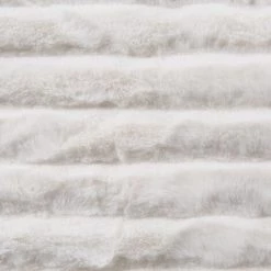 BELIANI Couverture En Polyester Blanc 220x180cm - Blanc -Plaid et couverture Soldes 43541891 4