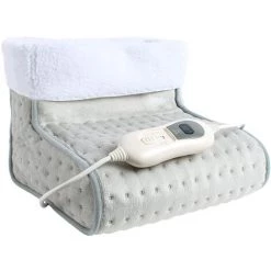 TODECO Chauffe-pieds, Chauffage électrique Des Pieds Avec 3 Niveaux De Température, Doublure Lavable, 100W, 30 X 30 X 24 Cm, Gris - Gris