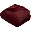 Feeric Christmas - Plaid En Fourrure Rouge Bordeaux 125 X 150 Cm - Bordeaux -Plaid et couverture Soldes 43824545 1