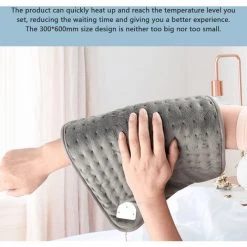 HAPPYSHOPPING Coussins Chauffants 300 * 600mm Couverture Chauffante Electrique Multifonctionnelle Hiver Maison Menage Couverture Chauffante A Controle Intelligent De La Temperature Pour L'affichage A LED De La Jambe Arriere Fonction De Synchronisation Reglable A 6 Nive -Plaid et couverture Soldes 43998297 3