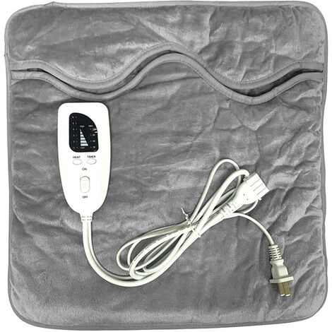 HAPPYSHOPPING Chauffe-pieds Chauffants Electriques Coussin Chauffant Electrique Lavable 6 Reglages De Chauffage Couverture Electrique Confortable Pour Pieds, Mains, Bureau A Domicile, Modele : Gris EU Plug - Modele: Prise EU Grise 3 HAPPYSHOPPING Chauffe-pieds Chauffants Electriques Coussin Chauffant Electrique Lavable 6 Reglages De Chauffage Couverture Electrique Confortable Pour Pieds, Mains, Bureau A Domicile, Modele : Gris EU Plug - Modele: Prise EU Grise