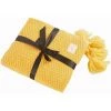 BEARSU Couverture En Tricot Plaids Canapé Couvre-lit Tapis De Table Jetés De Lit Nordique Chaud Doux Avec Frange Faite à La Main Pour Plage Pique-Nique Toutes Saisons (Jaune, 70 X 100 Cm) -Plaid et couverture Soldes 44192795 1