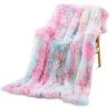 ILOVEMILAN Élégant Et Romantique Couverture Confortable Couleur Arc-en-Ciel à La Haute Qualité Moelleuse Couverture Polaire,127 * 153cm Plaid Peluche Artificielle Douce Chaude,Adaptée Canapé/Lit -Plaid et couverture Soldes 44485859 1