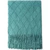 ILOVEMILAN Housse De Canapé Texturée Solide Et Douce, Couverture Décorative Tricotée, Cyan Foncé 127x172cm 2 ILOVEMILAN Housse De Canapé Texturée Solide Et Douce, Couverture Décorative Tricotée, Cyan Foncé 127x172cm -Plaid et couverture Soldes 44485901 1