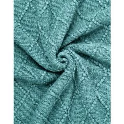 ILOVEMILAN Housse De Canapé Texturée Solide Et Douce, Couverture Décorative Tricotée, Cyan Foncé 127x172cm 8 ILOVEMILAN Housse De Canapé Texturée Solide Et Douce, Couverture Décorative Tricotée, Cyan Foncé 127x172cm -Plaid et couverture Soldes 44485901 2
