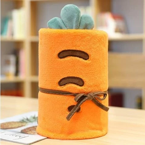 ILOVEMILAN Dessin Animé Kawaii Mignon Couverture Literie Fille Femme Chambre Décoration (Carotte,80*100CM) 3 ILOVEMILAN Dessin Animé Kawaii Mignon Couverture Literie Fille Femme Chambre Décoration (Carotte,80*100CM)