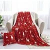 ILOVEMILAN Couverture Polaire Grand Jet Polaire En Microfibre Doux Et Moelleux Réversible Pour Chaise De Lit Ou Canapé 180*200 (rouge Renne) -Plaid et couverture Soldes 44485947 1