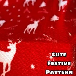 ILOVEMILAN Couverture Polaire Grand Jet Polaire En Microfibre Doux Et Moelleux Réversible Pour Chaise De Lit Ou Canapé 180*200 (rouge Renne) -Plaid et couverture Soldes 44485947 4