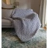 ILOVEMILAN Couverture En Tricot Chenille Chunky Couverture En Tricot Chunky Jeté En Tricot Couverture En Tricot Pour Canapé 120 X 150 Cm (gris Clair) -Plaid et couverture Soldes 44485948 1