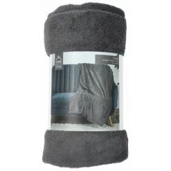 Paris Prix - Plaid Microfibre "vienne" 125x150cm Gris Anthracite -Plaid et couverture Soldes 44562724 4
