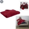 PLAID ET JETE DE LIT PLAID PONCHO ROUGE -Plaid et couverture Soldes 44820963 1