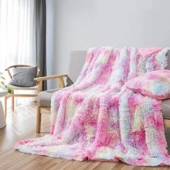 GUAZHUNIFR Couverture, Couvre Allumé, 130x160cm, Guazhuni (couleur Arc-en-ciel) 10 GUAZHUNIFR Couverture, Couvre Allumé, 130x160cm, Guazhuni (couleur Arc-en-ciel) -Plaid et couverture Soldes 44826066 4