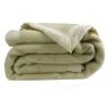 HOMEMAISON Couverture Pure Laine Vierge 600g/m2 Bicolore Ecru 180 X 220 Cm - Ecru