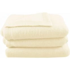 HOMEMAISON Couverture En 100% Pure Laine Vierge Naturel Blanchi 180 X 240 Cm - Naturel Blanchi