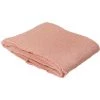HOMEMAISON Plaid En Lin Corail 130 X 180 Cm - Corail -Plaid et couverture Soldes 44931035 1