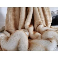 ILOVEMILAN 60X150 Cm Couverture De Luxe En Fausse Fourrure Couverture De Renard Imitation Fausse Fourrure Jeter Couverture Décorative Lit Canapé Couverture -Plaid et couverture Soldes 44933282 4