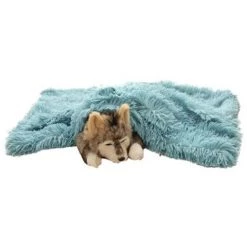 Couverture En Molleton Pour Animaux De Compagnie De Qualité Supérieure, Jeté De Couverture Pour Chien Et Chat, Tapis De Sommeil Double Couche Lavable Pour Lit De Chien, Canapé, Canapé, Voiture M: 78*54cm Bleu Ciel LangRay