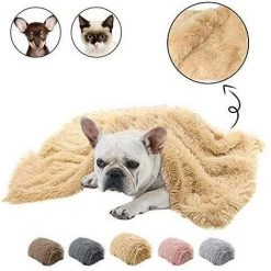Couverture En Molleton Pour Animaux De Compagnie De Qualité Supérieure, Jeté De Couverture Pour Chien Et Chat, Tapis De Sommeil Double Couche Lavable Pour Lit De Chien, Canapé, Canapé, Voiture XL: 127*100cm Abricot LangRay