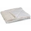 Paris Prix - Plaid Imitation Fourrure "a Anse" 120x150cm Blanc -Plaid et couverture Soldes 45425151 1