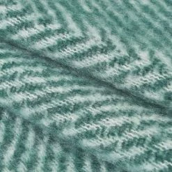 LOLAHOME Couverture Verte à Chevrons Avec Franges En Tissu Polyester 130x170 Cm 11 LOLAHOME Couverture Verte à Chevrons Avec Franges En Tissu Polyester 130x170 Cm -Plaid et couverture Soldes 45790713 5