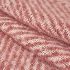 LOLA HOME Couverture à Chevrons En Terre Cuite Avec Franges En Tissu Polyester 130x170 Cm -Plaid et couverture Soldes 45790716 5