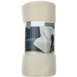 Paris Prix - Plaid Polaire Uni "grog" 125x150cm Gris Clair -Plaid et couverture Soldes 45791486 4